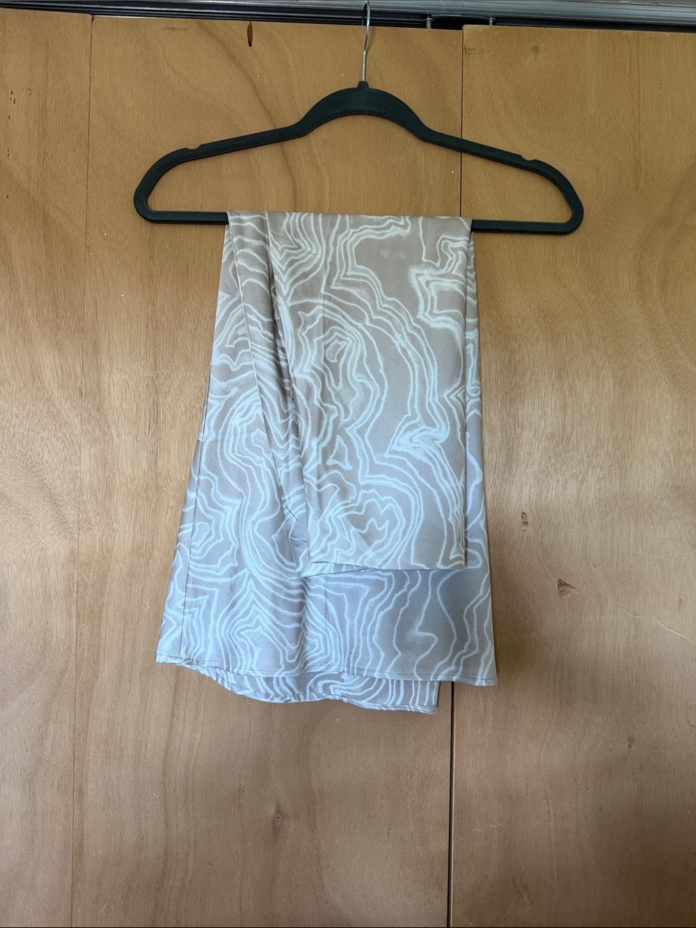 Women's Cream Patterned Midi Skirt